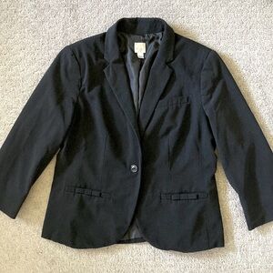 LC LAUREN CONRAD black blazer, Size 8.